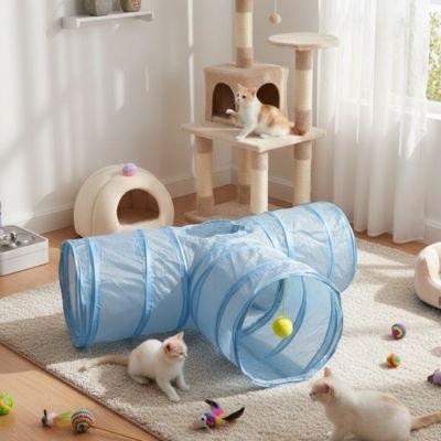 Tunnel pour chat | Pliable Résistant - Mondechat